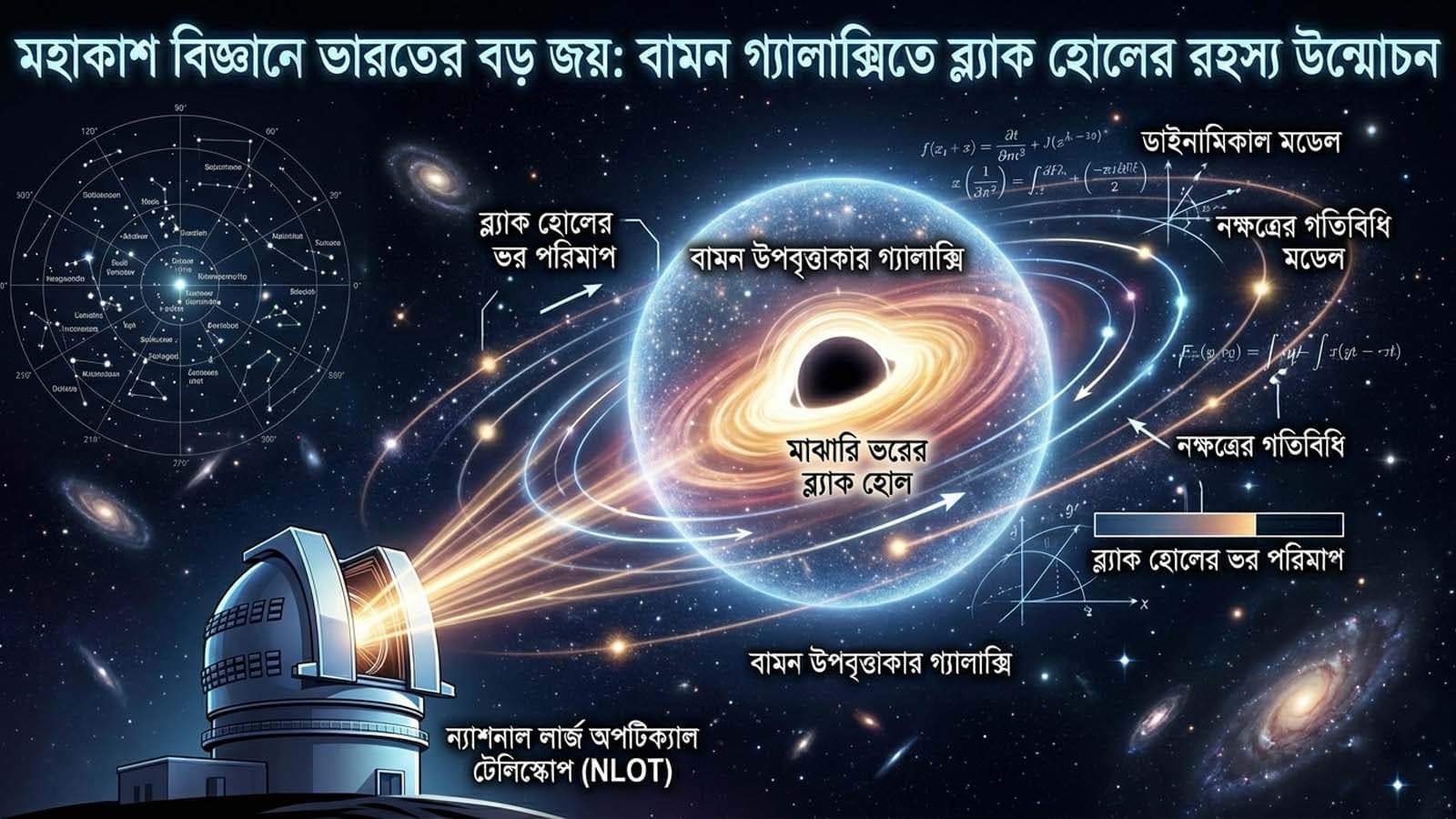 মহাকাশ বিজ্ঞানে ভারতের বড় জয়: বামন গ্যালাক্সিতে ব্ল্যাক হোল