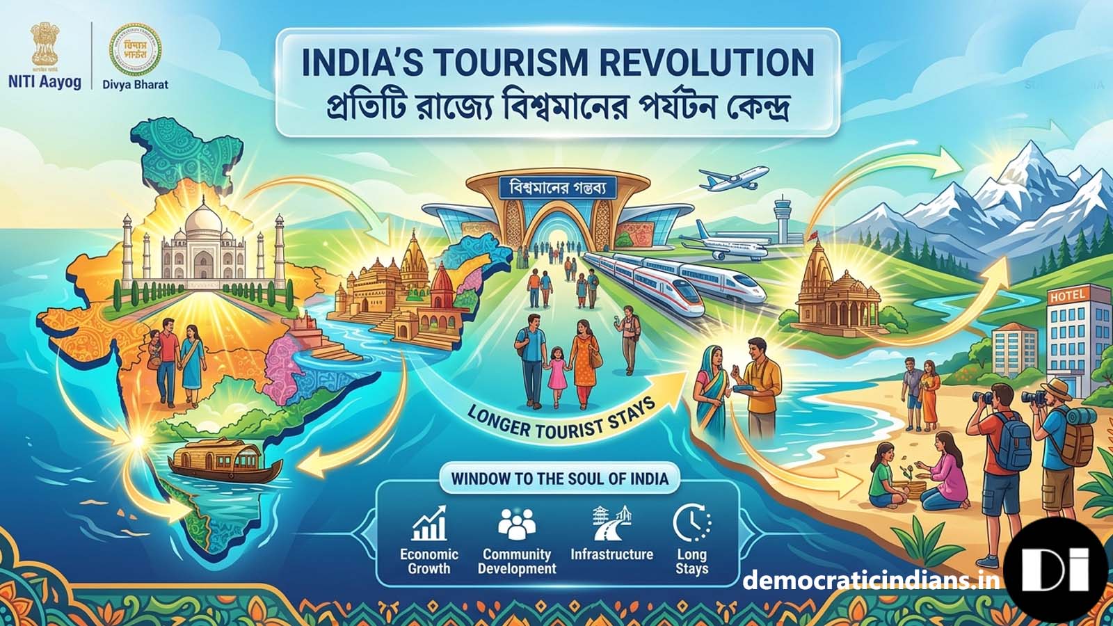 পর্যটন শিল্পে নয়া দিগন্ত: প্রতি রাজ্যে বিশ্বমানের ডেস্টিনেশন তৈরির ডাক নীতি আয়োগের