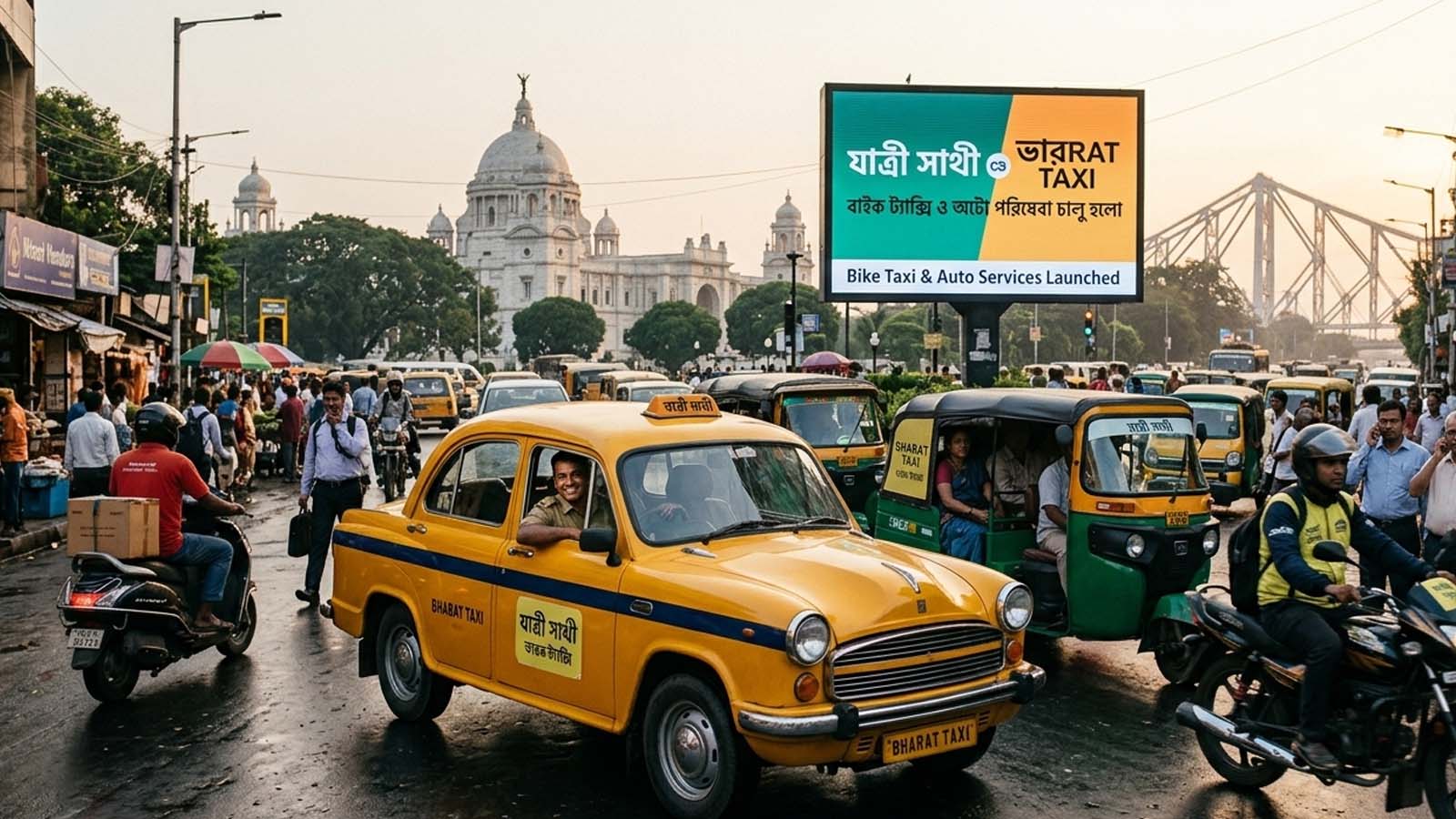 যাত্রী সাথী ও ভারত ট্যাক্সি চুক্তি: গণপরিবহনে নতুন বিপ্লব শুরু রাজ্যে